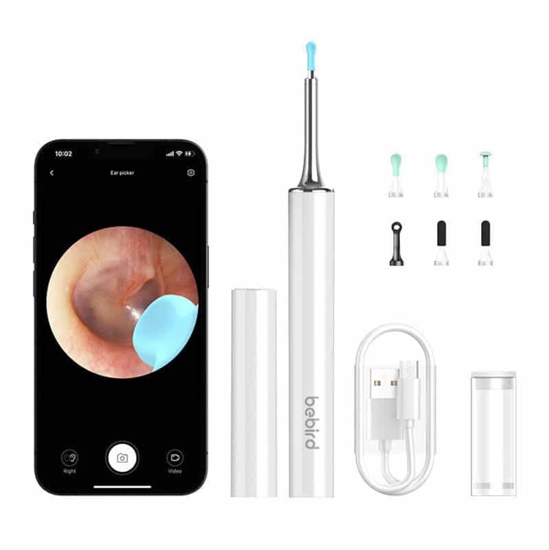 Ράβδος καθαρισμού αυτιών Smart Visual Bebird T15 λευκό