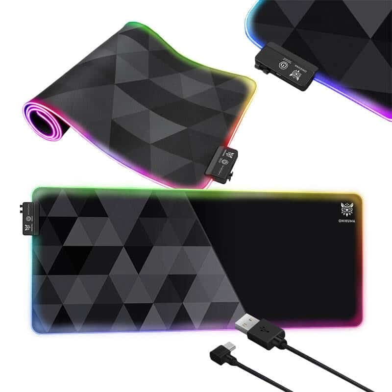 ONIKUMA MP006 RGB Mousepad (Μαύρο) 3