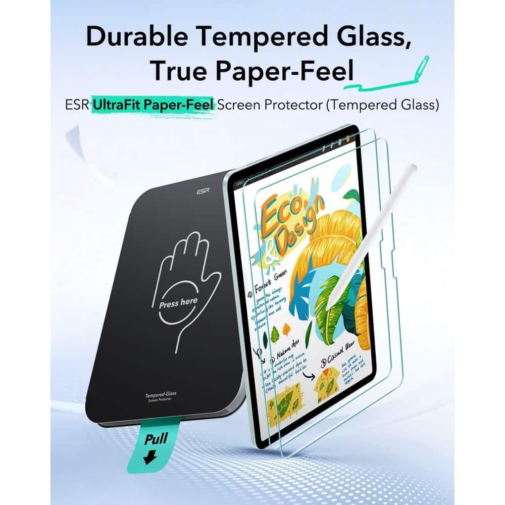 ESR Paper Feel - θήκη για Apple iPad Air (2020) / (2022) 11 (2024) (2025) (2026) - Διάφανο 3