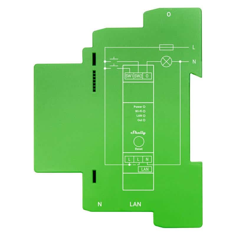 Shelly Pro Dimmer Έξυπνος διακόπτης ράγας 1 DIN, 1 κανάλι 3