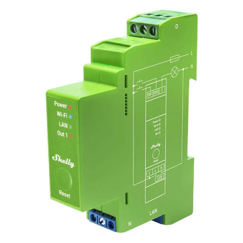 Shelly Pro Dimmer Έξυπνος διακόπτης ράγας 1 DIN, 1 κανάλι