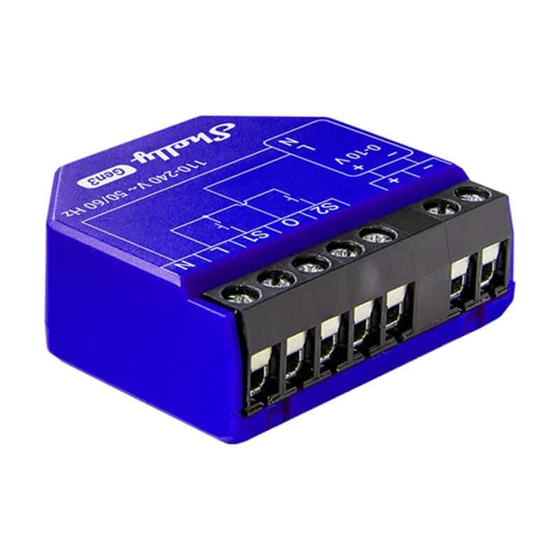 Ελεγκτής φωτισμού Shelly PM Gen3 Drimmer 0/1-10V, WiFi/Bluetooth