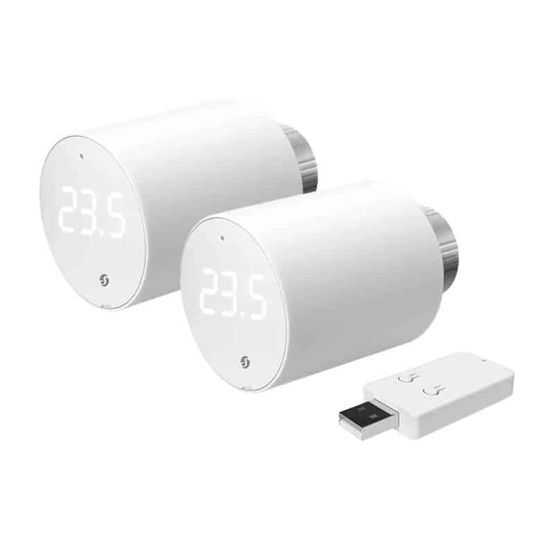Θερμοστατική κεφαλή Shelly BLU TRV, WiFi/Bluetooth (2 τεμάχια με μονάδα ελέγχου)