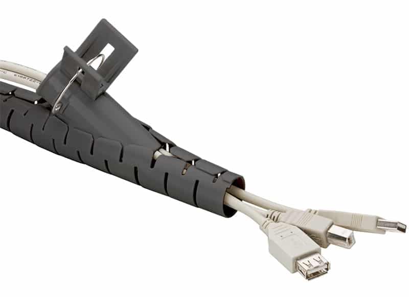 GOOBAY δεματικό καλωδίων 51924, πλαστικό, Φ20mm, 2.5m, μαύρο 2