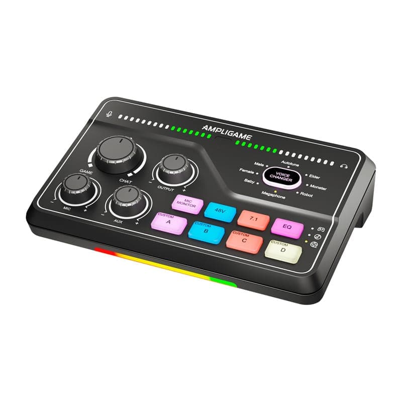 Fifine SC8 RGB gaming mixer (μαύρο) 3