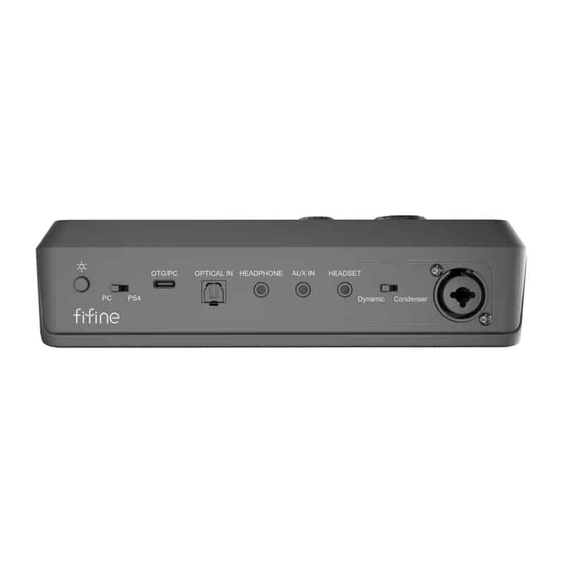 Fifine SC8 RGB gaming mixer (μαύρο) 4