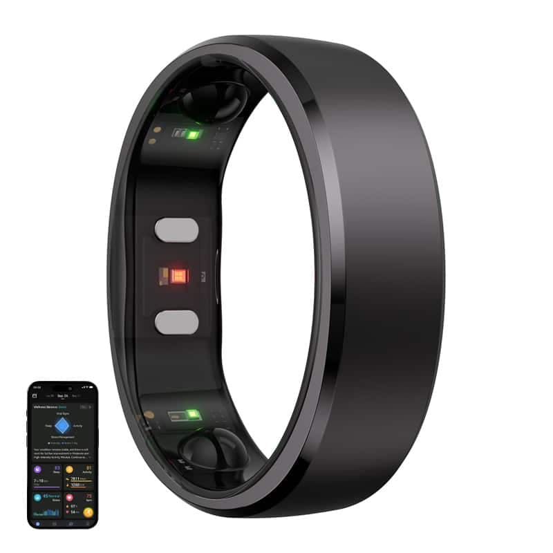 Smartring RingConn Gen 2 (μέγεθος 8, μαύρο)