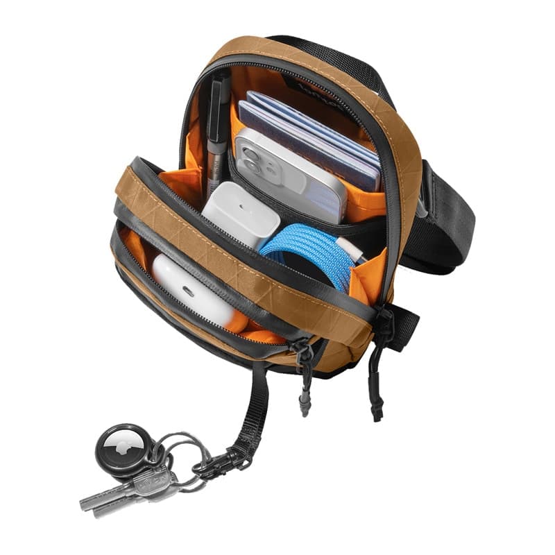 Τσάντα ταξιδίου Aviator-T37 με ιμάντα ώμου X-Pac (καφέ) 6