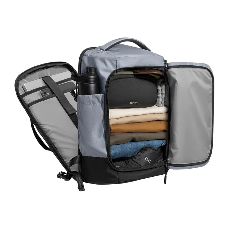 Tomtoc Navigator-T66 Liteway Travel Backpack, 17"/40L (γκρι) 2