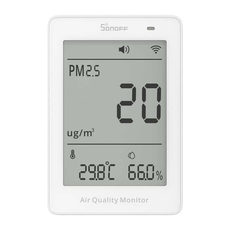 Sonoff AirGuard PM2.5 SAWF-07P WiFi LCD Οθόνη παρακολούθησης ποιότητας αέρα 2