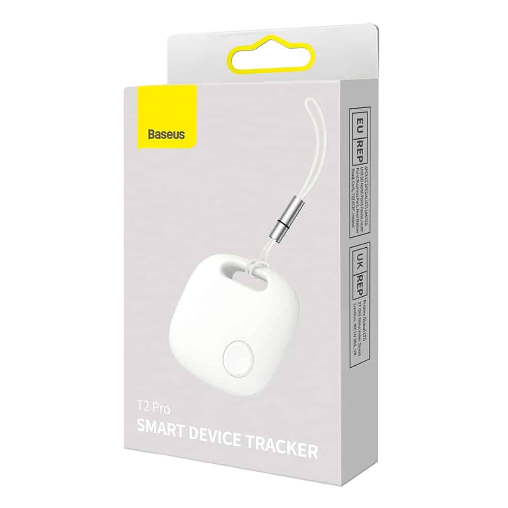 Baseus - Έξυπνη συσκευή παρακολούθησης T2 Pro (FMTP000002) - Bluetooth V5.0, 80-100dB, Συσκευή Anti-Loss, Android/iOS - Λευκό 7