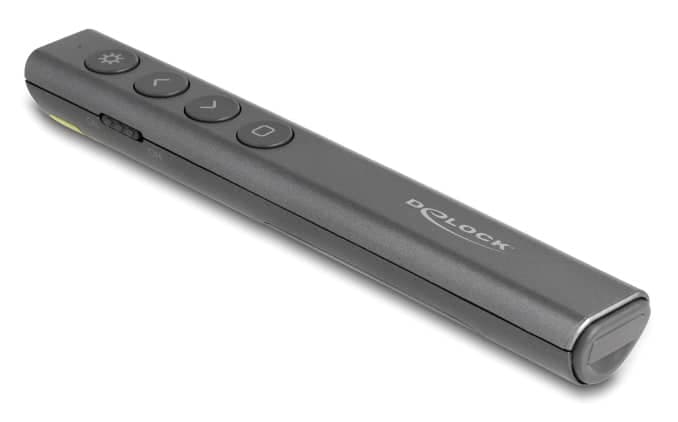 DELOCK τηλεχειριστήριο παρουσιάσεων 64250 με laser & πλήκτρα, 30m, γκρι 4
