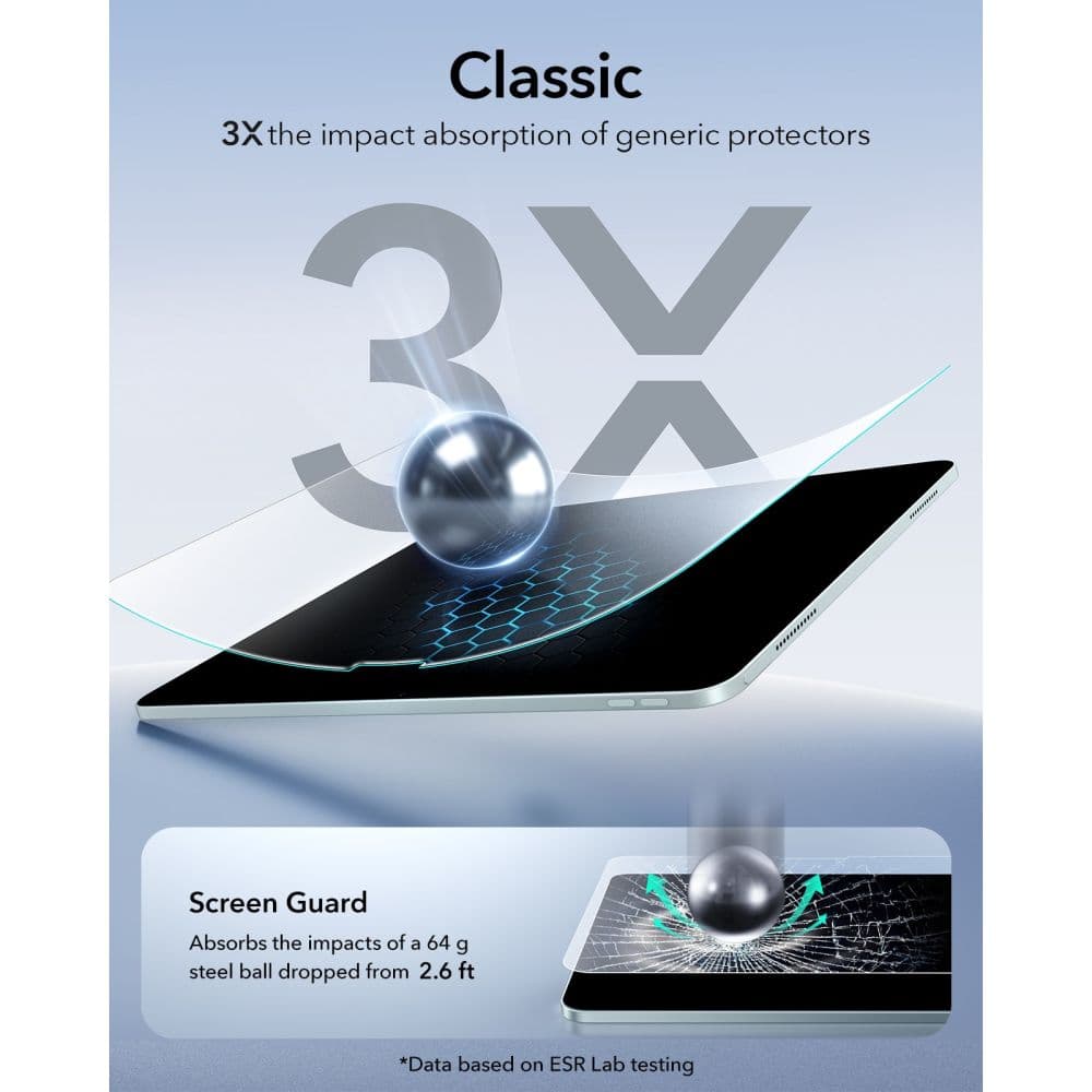 ESR Paper Feel - θήκη για Apple iPad Air (2020) / (2022) 11 (2024) (2025) (2026) - Διάφανο 6