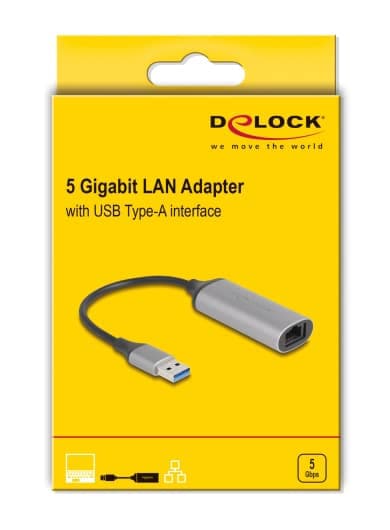 DELOCK αντάπτορας δικτύου 81571, USB, 5Gbps Ethernet, ασημί 2