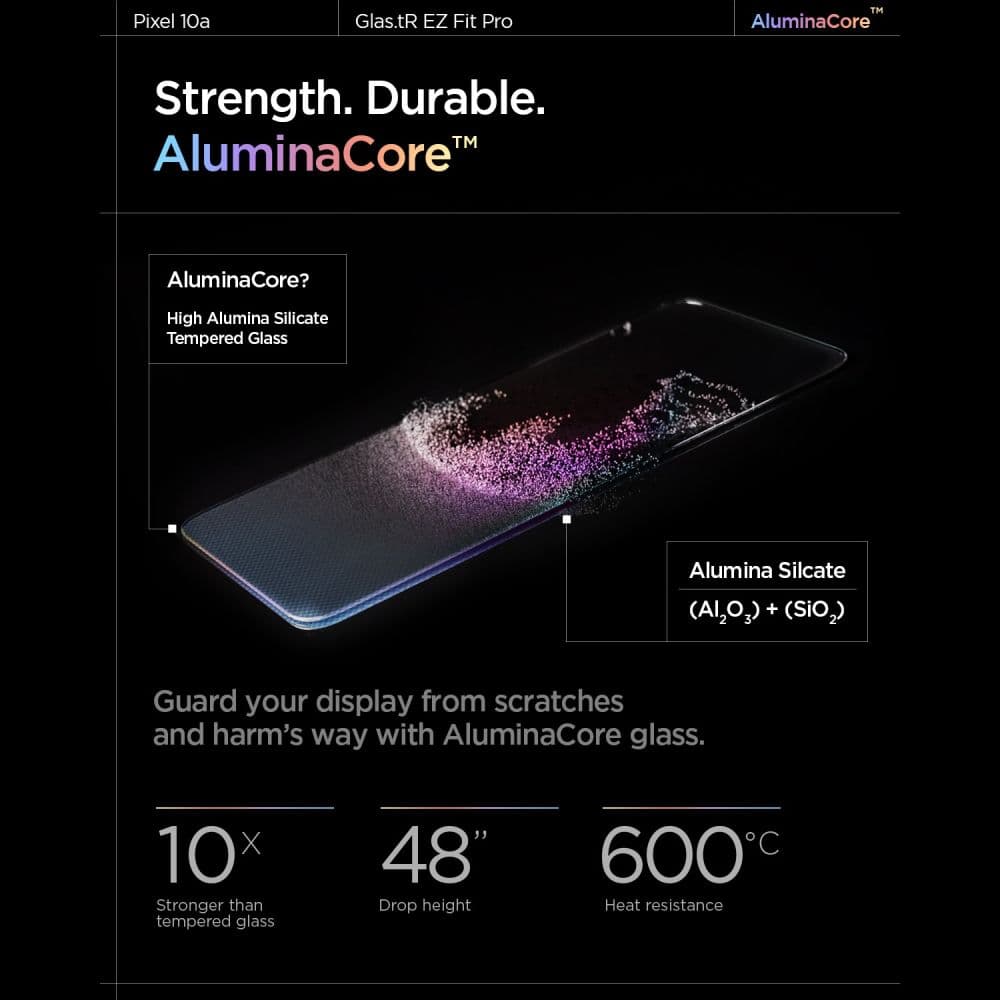 Spigen Glas.tR EZ Fit Pro - θήκη για Google Pixel 10a - Διάφανο 8