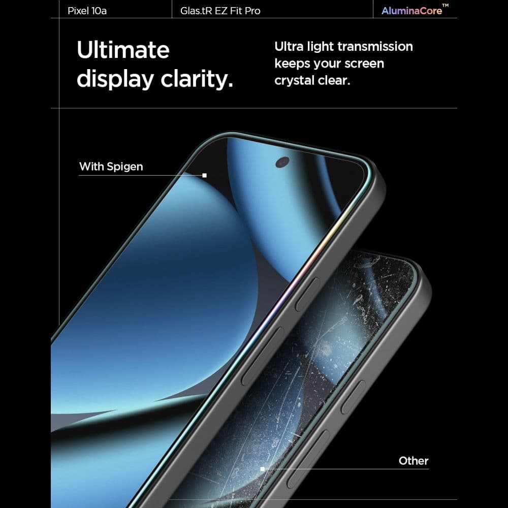 Spigen Glas.tR EZ Fit Pro - θήκη για Google Pixel 10a - Διάφανο 9