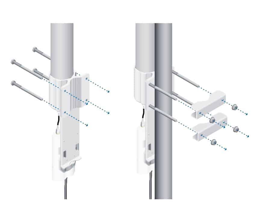 UBIQUITI AMO-2G13 2.4GHz AirMax Διπλής Πολικότητας 13dBi Omni Κεραία 2