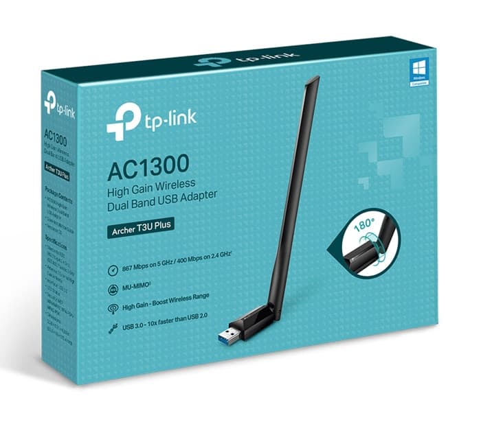 WIRELESS ADAPTER TP-LINK Archer T3U Plus 4