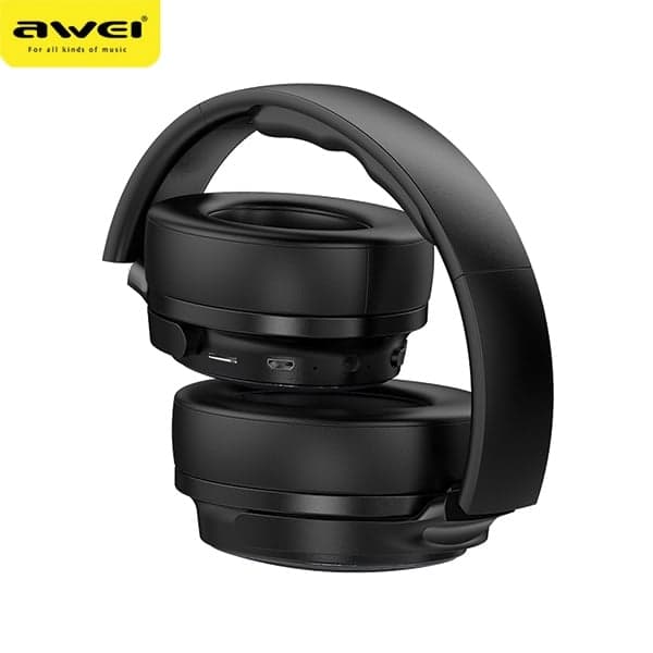 Ακουστικά Bluetooth AWEI A780BL, μαύρα, με ενσωματωμένο αυτί 2