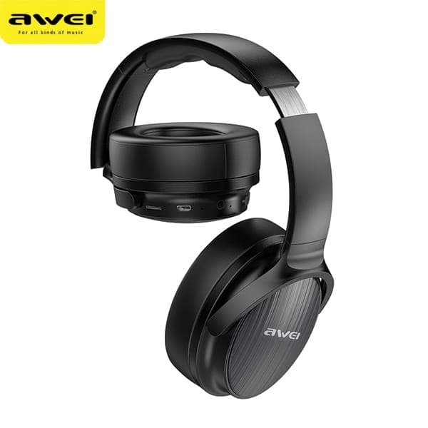 Ακουστικά Bluetooth AWEI A780BL, μαύρα, με ενσωματωμένο αυτί 3