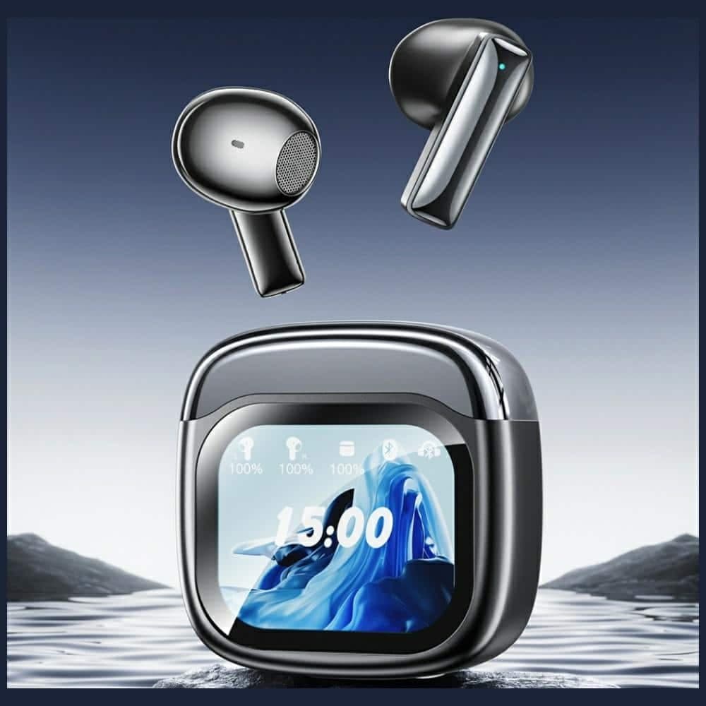 Ασύρματα ακουστικά AWEI TP100 ENC Bluetooth 5.4 TWS + βάση σύνδεσης μαύρο 2