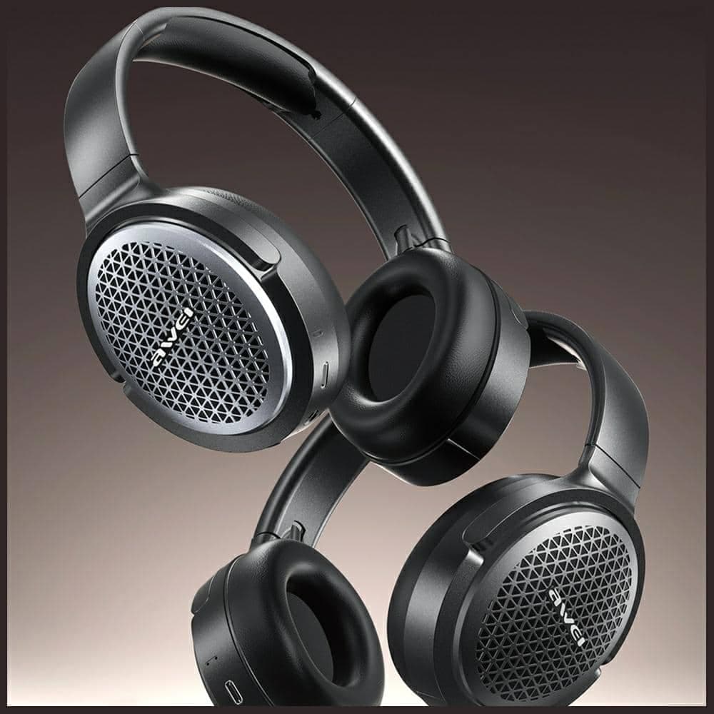 Ακουστικά Bluetooth AWEI overear AT78 ANC μαύρα 3