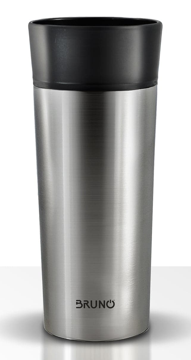 BRUNO θερμός BRN-0068, εργονομικό καπάκι, anti-slip, 360ml, ασημί