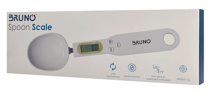 BRUNO ψηφιακή ζυγαριά-κουτάλι κουζίνας BRN-0074, έως 500g, λευκή 5