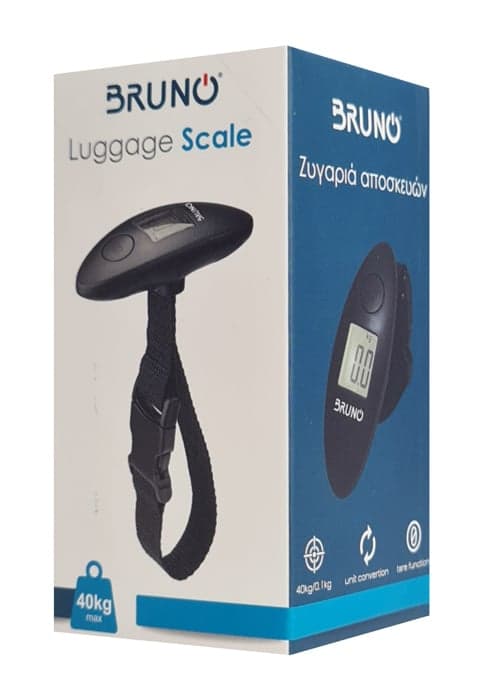 BRUNO ηλεκτρονική ζυγαριά αποσκευών BRN-0075, έως 40kg, μαύρη 5