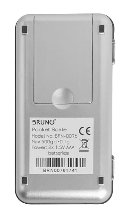 BRUNO μίνι ζυγαριά ακριβείας BRN-0076, έως 500g, ασημί 3