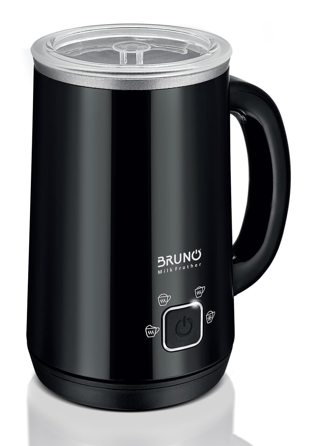 BRUNO συσκευή 4 σε 1 για ζεστό-κρύο αφρόγαλα BRN-0204, 280ml, 500W, ILAG επίστρωση, OTTER controler, μαύρη