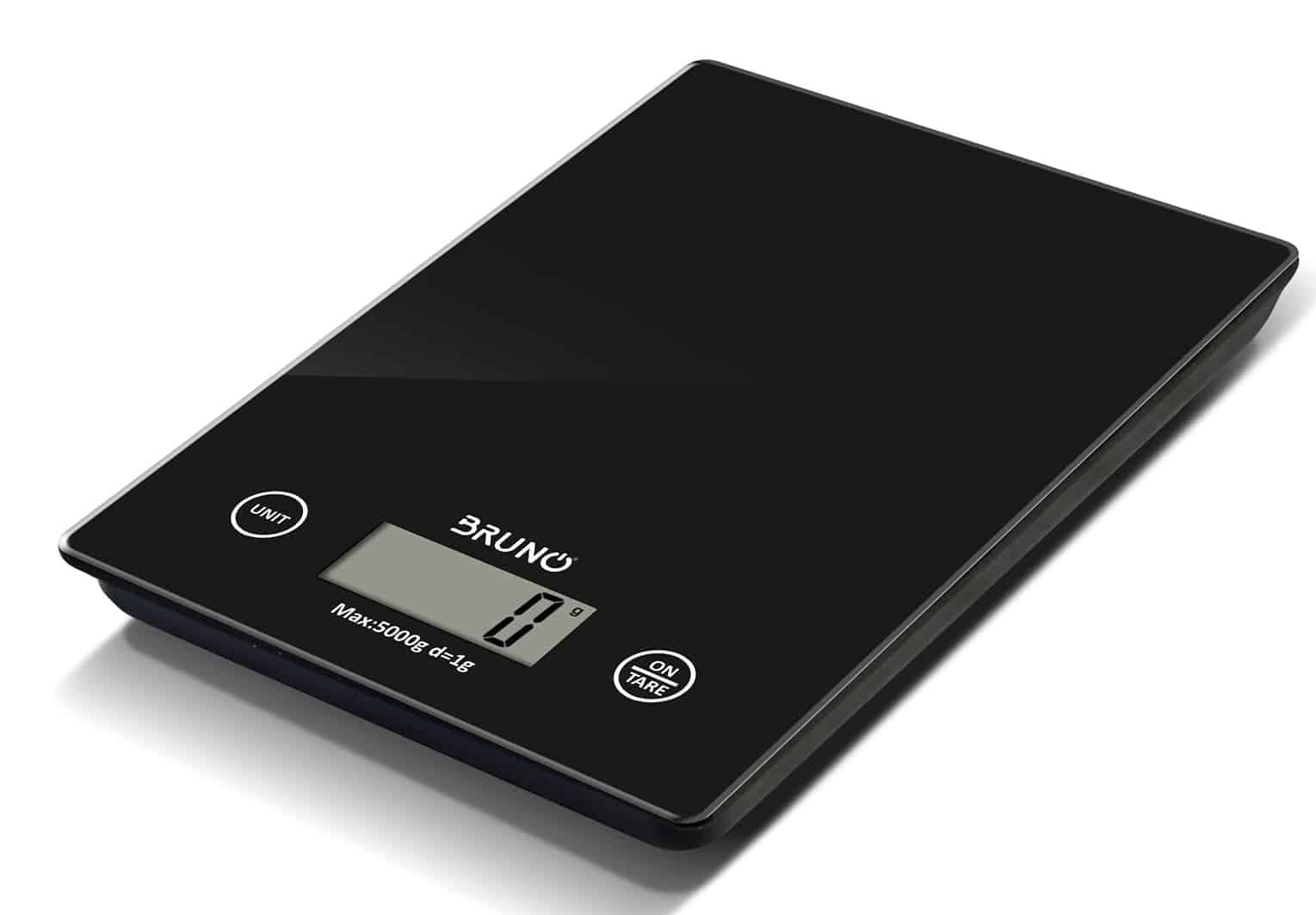 BRUNO ψηφιακή ζυγαριά κουζίνας BRN-0208, 1gr/5kg, Scale in Black
