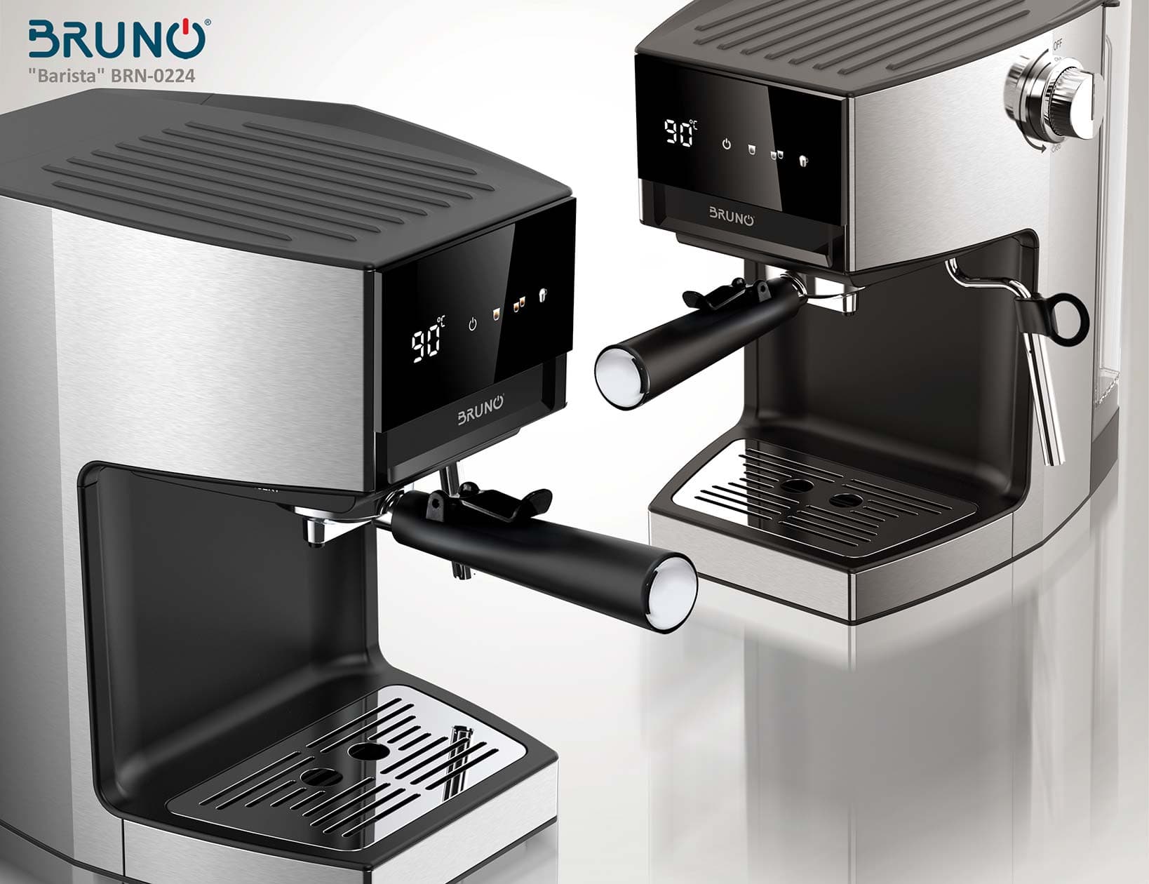 BRUNO αυτόματη μηχανή espresso & cappuccino Barista BRN-0224, 3 σε 1, Hot & Cold, 950W, 19 bar, ψηφιακή 7