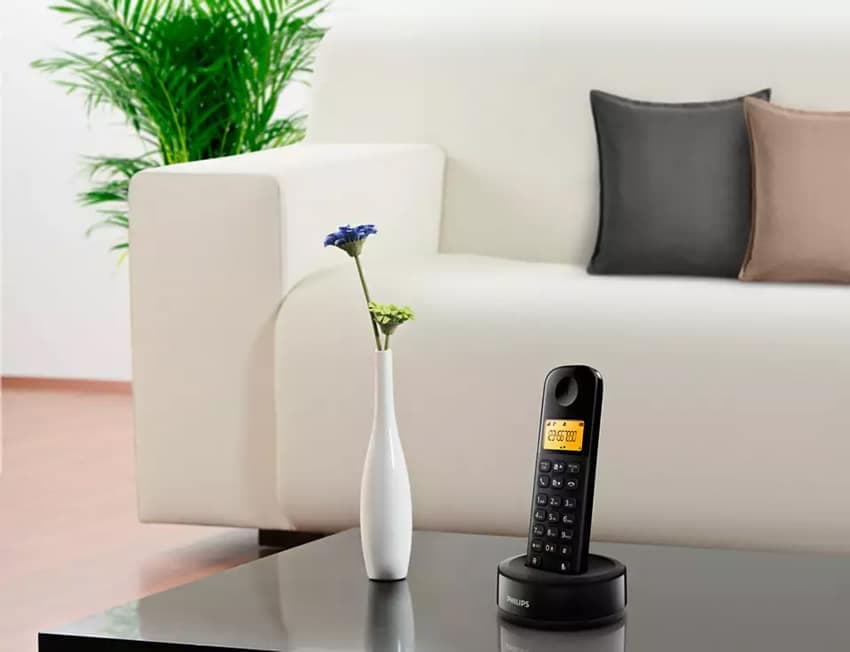 PHILIPS ασύρματο τηλέφωνο D1601B/34, με ελληνικό μενού, μαύρο 5