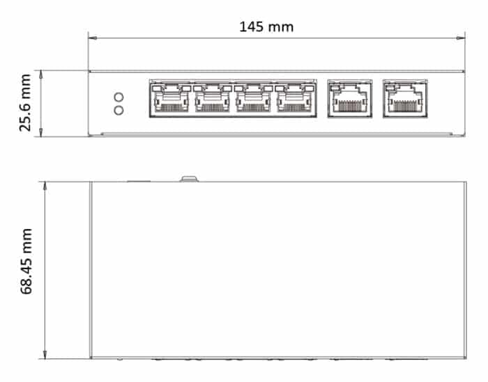 Διαχειριζόμενος διακόπτης HIKVISION DS-3E1106HP-EI, 4 θύρες PoE και 2 θύρες RJ45, 100Mbps 3