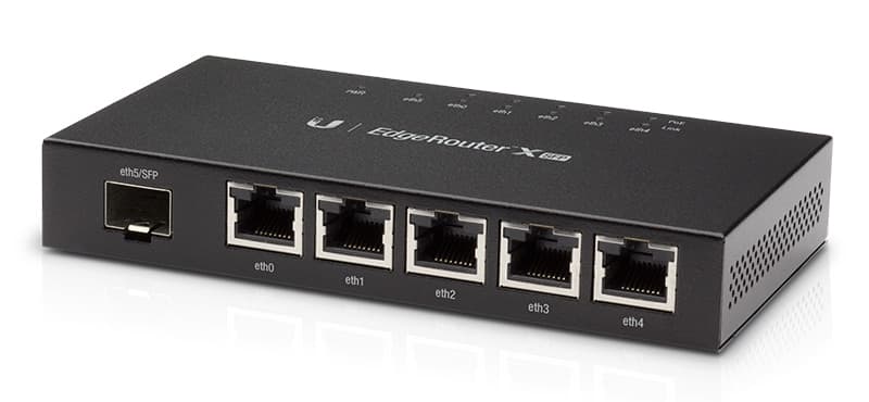 Δρομολογητής UBIQUITI EdgeRouter X SFP, 5 θύρες Gigabit PoE, 1000Mbps, 50W