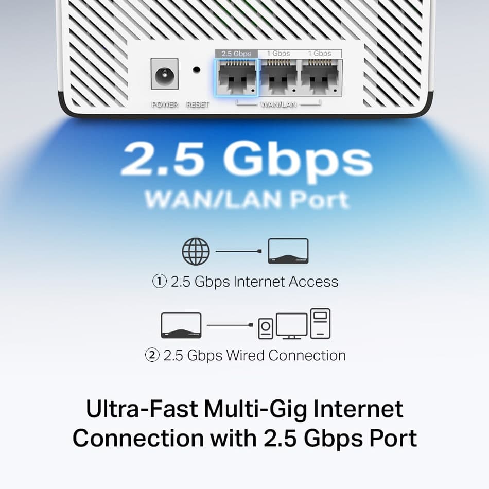 MERCUSYS Σύστημα Mesh Wi-Fi 7 για ολόκληρο το σπίτι Halo H27BE, 3.6Gbps Διπλής Ζώνης, 3τμχ, V.1.0 5