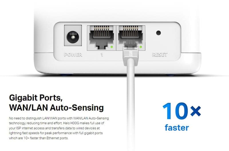 Σύστημα Wi-Fi πλέγματος MERCUSYS Halo H30G, 1.3Gbps διπλής ζώνης, 3τμχ, Έκδ. 1.0 4