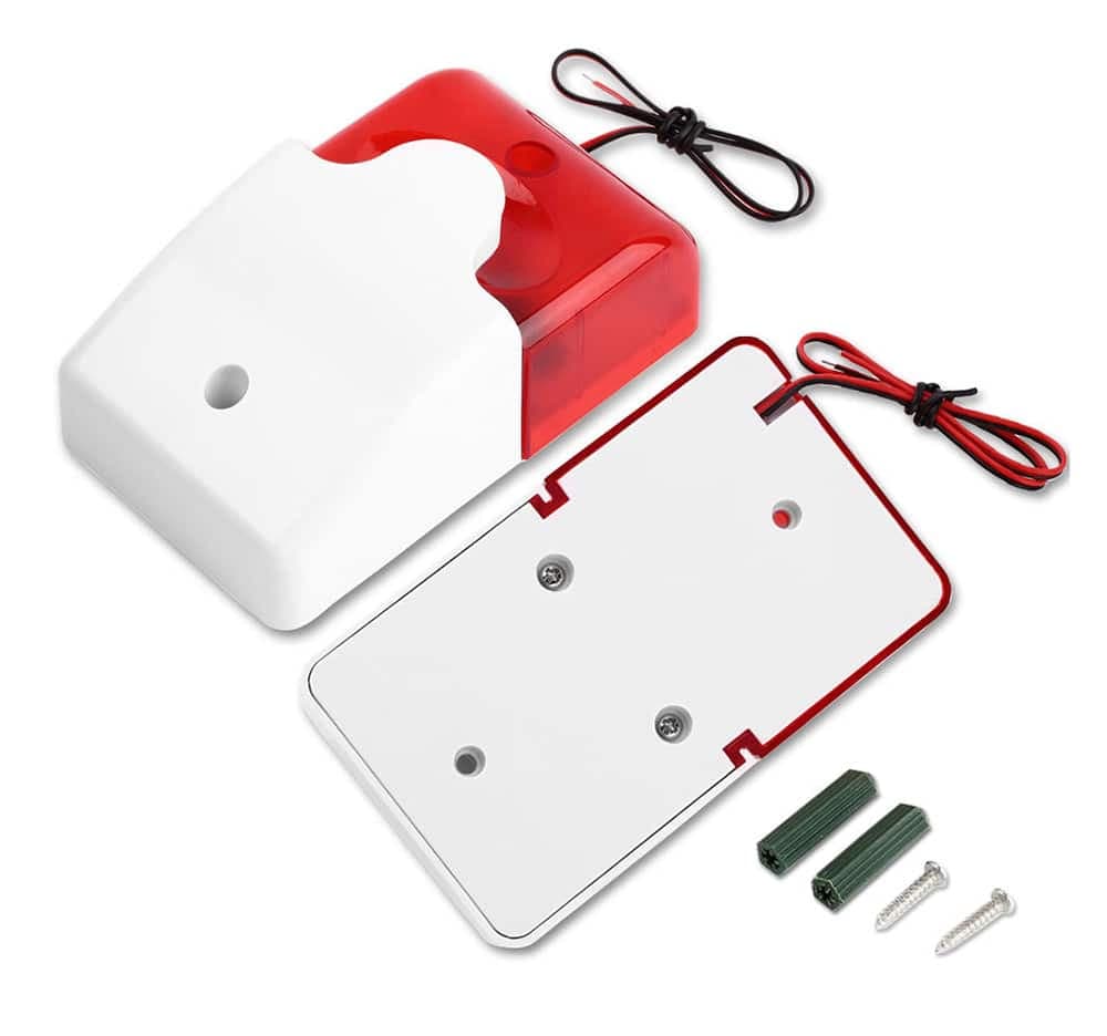 Σειρήνα πανικού Piezzo εσωτερικού χώρου HS-157, 12V, Red 2