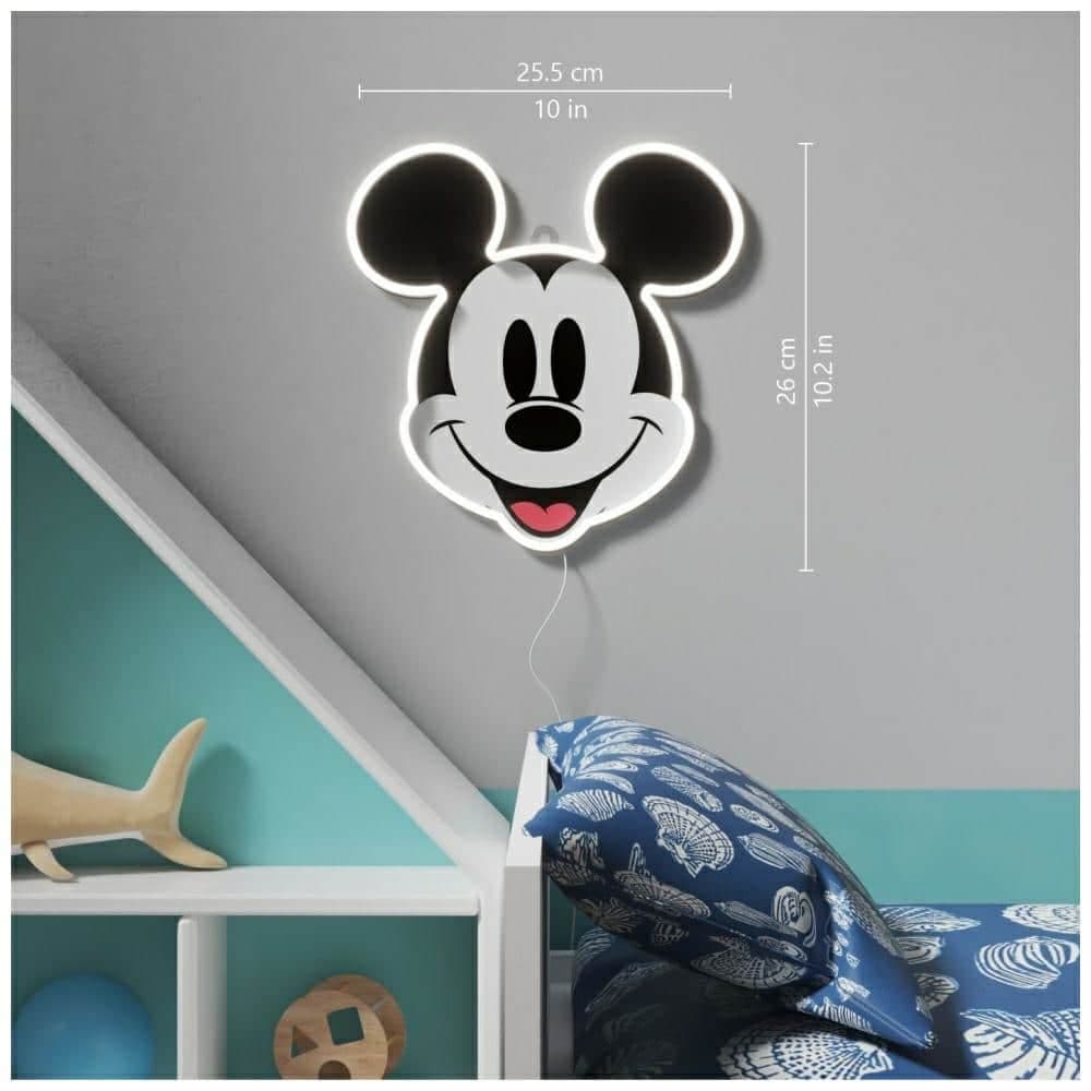 Neon Yellowpop Disney Mickey με τυπωμένο πρόσωπο 3