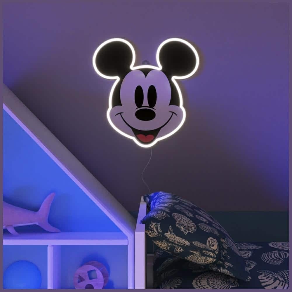 Neon Yellowpop Disney Mickey με τυπωμένο πρόσωπο 4