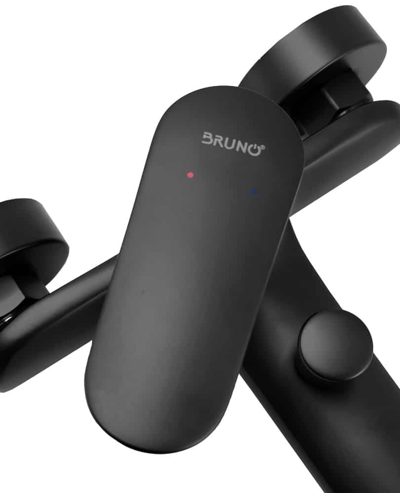 BRUNO μπαταρία τοίχου μπάνιου M31570-235H, αναμεικτική, μαύρη 4