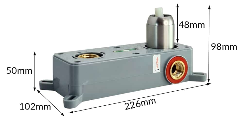 BRUNO μπαταρία νιπτήρα M61615-273, εντοιχισμού, αναμεικτική, ασημί 5