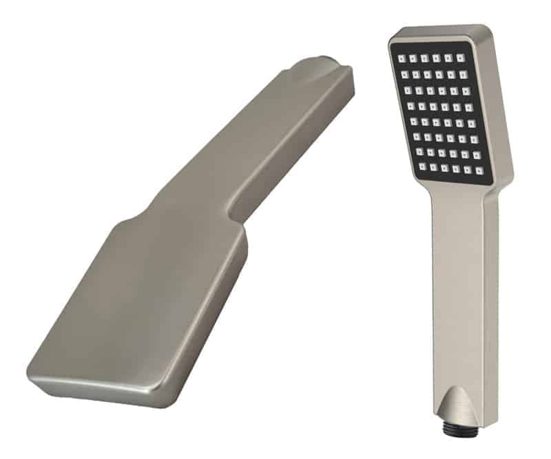 BRUNO σετ κεφαλή ντους με τηλέφωνο M63542-221, αναμεικτική, εντοιχισμού, ασημί 5