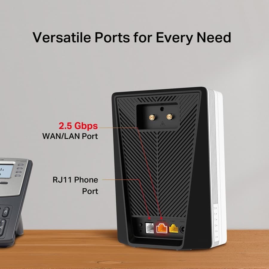MERCUSYS Router MB520-5G με θύρα τηλεφώνου, 5G, AX3000 Dual Band WiFi 6, 3000Mbps, V.1.0 8