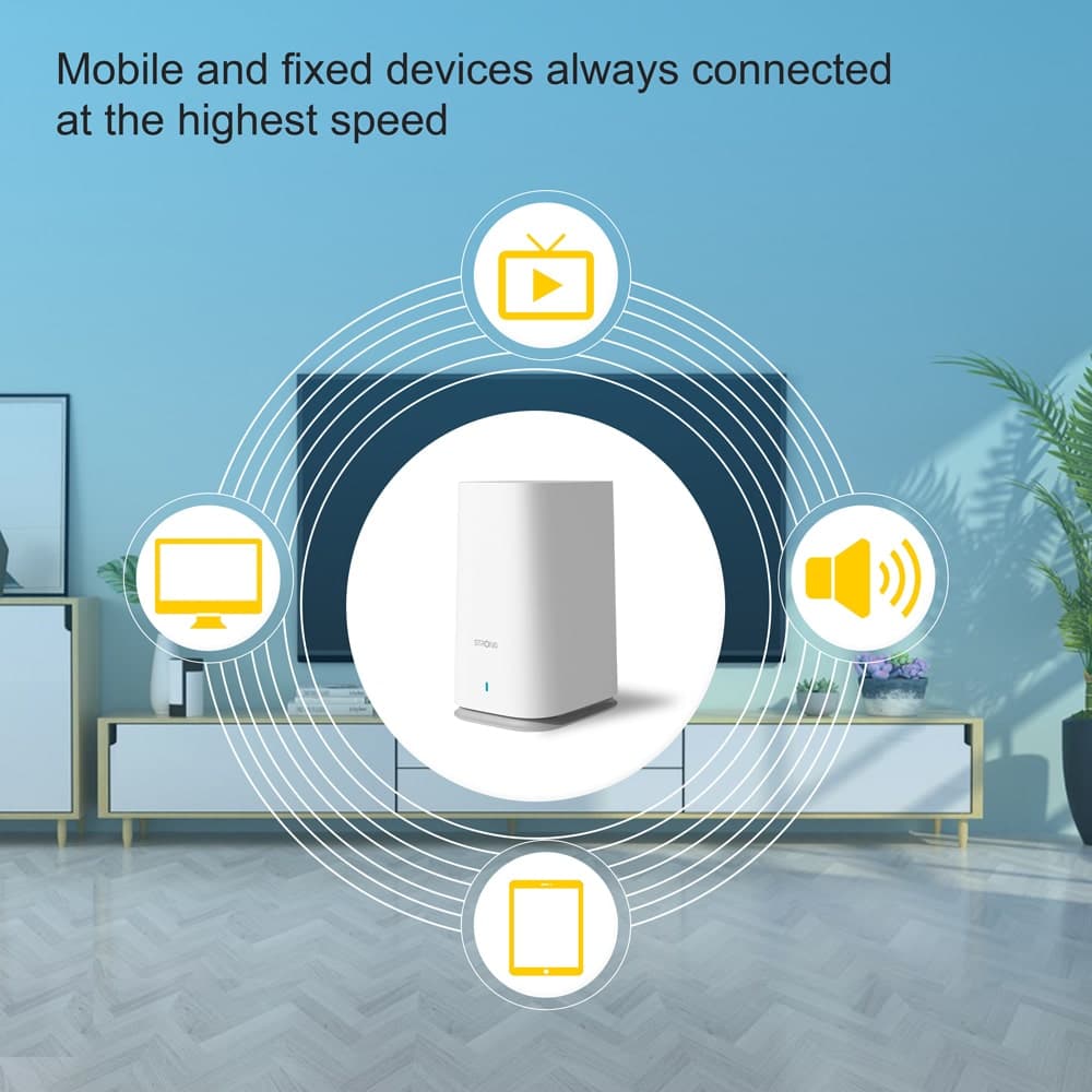 STRONG WiFi Mesh Home Kit ATRIA 2100, 2100Mbps Dual Band, 2τμχ 3
