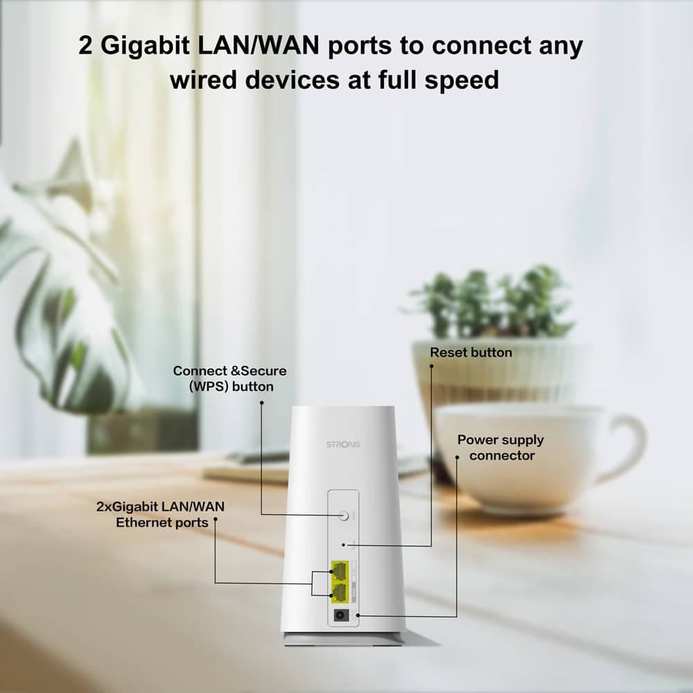 STRONG WiFi Mesh Home Kit ATRIA 2100, 2100Mbps Dual Band, 2τμχ 4