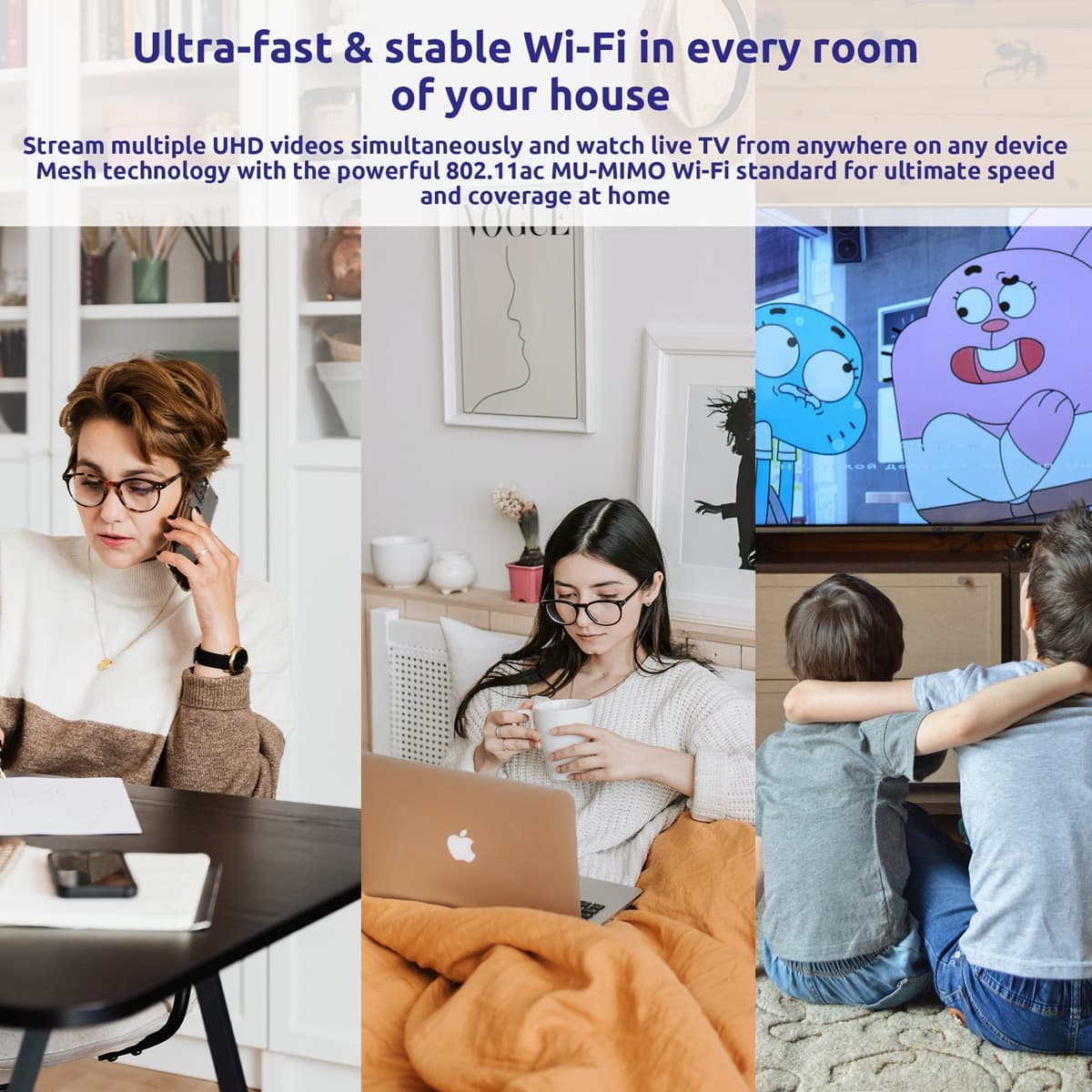 STRONG WiFi Mesh Home Kit ATRIA 1200 V2, 1200Mbps Dual Band, 3τμχ 5