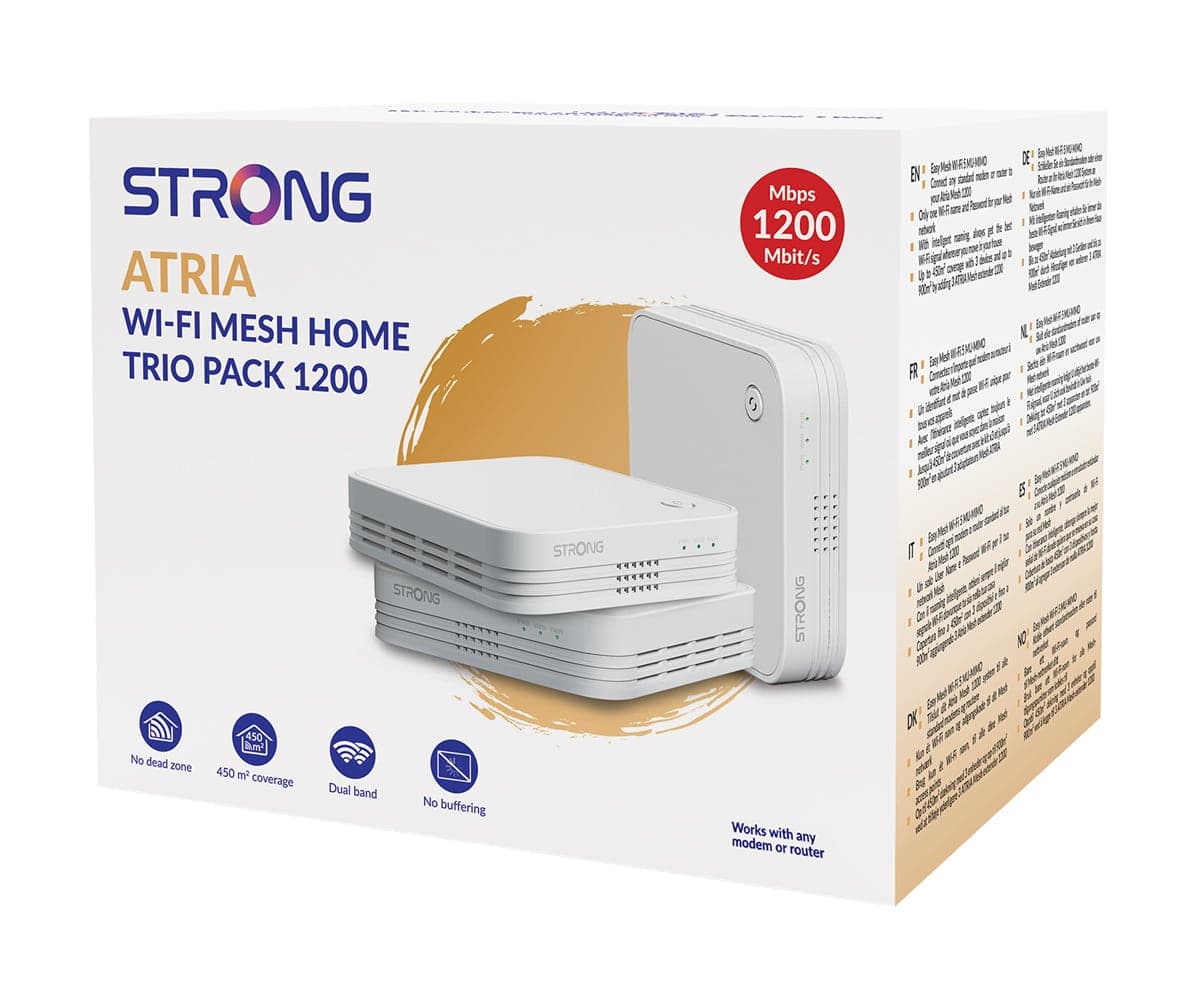 STRONG WiFi Mesh Home Kit ATRIA 1200 V2, 1200Mbps Dual Band, 3τμχ 10