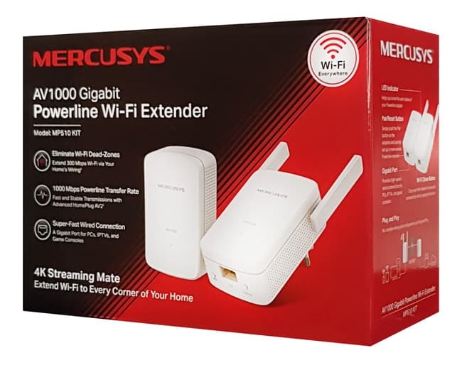 Κιτ επέκτασης Powerline MERCUSYS MP510, AV1000 Gigabit, WiFi, Έκδ.: 1.0 9